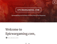 Tablet Screenshot of epicwargaming.com